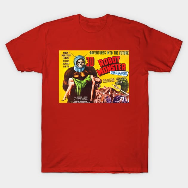 Robot Monster Movie Poster T-Shirt by Invasion of the Remake